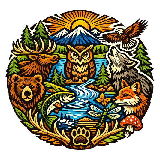 Wildlife Woodcut Pattern Guide